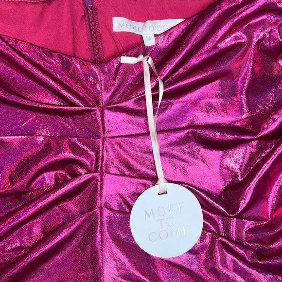 REVOLVE x More To Come Tori Ruched Mini Skirt In Hot Pink, Women’s Medium - Picture 7 of 13